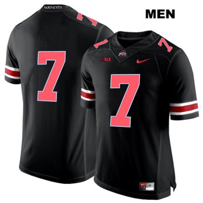 Men's NCAA Ohio State Buckeyes Dwayne Haskins #7 College Stitched No Name Authentic Nike Red Number Black Football Jersey JM20F84JJ